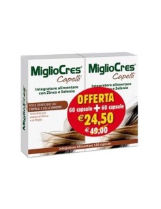 MiglioCres PROMO Integratore Benessere Capelli E Unghie 60+60 Capsule
